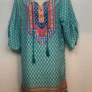 Urban‎ CoCo Boho Dress Swimsuit Cover 3/4 Sleeve Women’s Size Small NWT!!